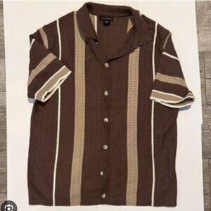 Art of Rhetoric button down knit sweater shirt size XL